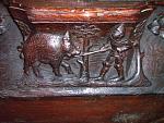 Beverley St Mary Yorkshire 15th century medieval  misericord misericords misericorde misericordes Miserere Misereres choir stalls Woodcarving woodwork mercy seats pity seats Bevmn6.3.jpg